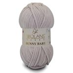 WOLANS 424 Pudra Soft Kadife Bunny Baby Örgü Ipi Kadife Ip Yumuşak Oyuncak Ipi Battaniye Ipi
