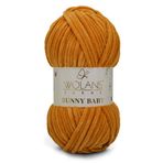 WOLANS 428 Turuncu Soft Kadife Bunny Baby Örgü Ipi Kadife Ip Yumuşak Oyuncak Ipi Battaniye Ipi