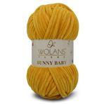 WOLANS 438 Açık Turuncu Soft Kadife Bunny Baby Örgü Ipi Kadife Ip Yumuşak Oyuncak Ipi Battaniye Ipi
