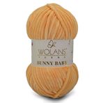 WOLANS 439 Bej Soft Kadife Bunny Baby Örgü Ipi Kadife Ip Yumuşak Oyuncak Ipi Battaniye Ipi