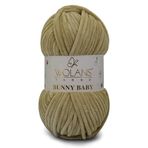 WOLANS 445 Camel Soft Kadife Bunny Baby Örgü Ipi Kadife Ip Yumuşak Oyuncak Ipi Battaniye Ipi