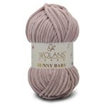 WOLANS 453 Vişne Soft Kadife Bunny Baby Örgü Ipi Kadife Ip Yumuşak Oyuncak Ipi Battaniye Ipi