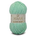 WOLANS 457 Koyu Mint Soft Kadife Bunny Baby Örgü Ipi Kadife Ip Yumuşak Oyuncak Ipi Battaniye Ipi