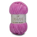 WOLANS 461 Orkide Soft Kadife Bunny Baby Örgü Ipi Kadife Ip Yumuşak Oyuncak Ipi Battaniye Ipi