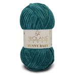 WOLANS 463 Petrol Soft Kadife Bunny Baby Örgü Ipi Kadife Ip Yumuşak Oyuncak Ipi Battaniye Ipi