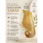 Wolawood Kuğu Desenli El Yapımı %100 Doğal Kemik Tarak Premium Natural Seri Saç Dostu Özel Üretim Sağlıklı Saç Bakım Koç Manda Boynuz Tarağı