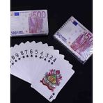 Wolawood Özel Seri Euro Temalı Oyun Kartları Kağıdı Seti € Gümüş Model Premium Poker Kartları Casino Eğlence Texas Holdem, Euro Tasarımlı Oyun Kağıdı Takımı