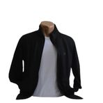 Wolddi.das Erkek Fermuarlı Siyah Dalgıç Kumaş Sweatshirt siyah M 9502