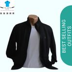 Wolddi.das Erkek Fermuarlı Siyah Dalgıç Kumaş Sweatshirt siyah XXL 9502