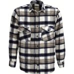 Wolente Erkek Çift Cepli Kapaklı Regular Fit Oduncu Gömlek BGL-ST03256 - Bej