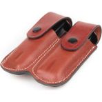 Wolf Holster Deri Şarjör Kılıfı Çiftli Maşasız Taba