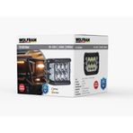 Wolfram Led Kaput Üstü Off-Road Lambaı 6 Led Beyaz 6 Led Sarı Çakar Fonksiyonlu 10/30V E-Belgeli 36W