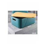 WOLKE PLASTIC Lova Shell 13,4 Lt Dekoratif Çok Amaçlı Kapaklı Saklama Kutusu