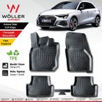 Wöller Audi A3 Paspas 2021 Sonrası Hatchback 3D Havuzlu Wöller Paspas - Siyah