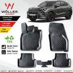 Wöller Cupra Terramar Paspas 2024 Sonrası Uyumlu 3D Havuzlu Paspas - Siyah