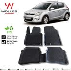 Wöller Hyundai I20 Paspas 2009 2014 Arası 3D Havuzlu Wöller Paspas - Siyah