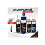 Wöller Kışlık Oto Bakım Seti 4'lü Paket Antifrizli Cam Suyu Buğu Önleyici Buz Çözücü Yağmur Kaydırıcı