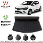 Wöller Renault Clio 4 Bagaj Havuzu 2012 2019 Arası 3D Wöller Ultraflex Esnek - Siyah