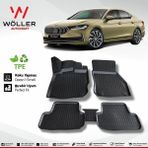 Wöller Skoda Superb Paspas 2024 Sonrası 3D Havuzlu Wöller Paspas - Siyah