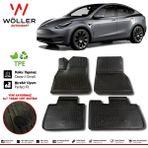 Wöller Tesla Model Y Paspas 2019 Sonrası 3D Havuzlu Wöller Paspas - Siyah