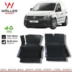 Wöller Volkswagen Caddy Panelvan Paspas 2003 2020 Arası 3D Havuzlu Wöller Paspas - Siyah