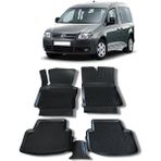 Wöller Volkswagen Caddy Paspas 2003 2010 Arası 3D Havuzlu Wöller Paspas - Siyah