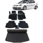 Wöller Volkswagen Golf 5 Paspas Bagaj Havuzu 2004 2008 Arası 3D Havuzlu Wöller - Siyah