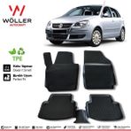 Wöller Volkswagen Polo 2002-2009 Arası Siyah 3D Havuzlu Paspas