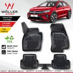 Wöller Volkswagen Taigo Paspas 2022 2026 Arası Uyumlu 3d Havuzlu Paspas - Siyah