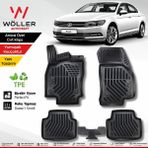 Wöller Vw Passat B8 Paspas 2015 2023 Arası 3D Havuzlu Wöller Paspas - Siyah