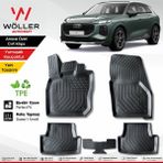 Wöller Yeni Audi Q3 Paspas 2025 Sonrası Uyumlu 3D Havuzlu Paspas - Siyah