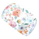 Wollhuhn Öko Kız Çocuk/Kadın/Erkek Çocuk Havalı Elastik Alın Bandı/Saç Bandı Rahat Jarse Pamuk Birçok Desen 21215155 (Suluboya Çiçekleri Beyaz/Pastel)