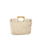 WOMANBAG El Yapımı Hasır Çanta Plaj Ve El Çantası(45X35CM) AÇIK HASIR Tek Ebat