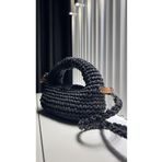 WOMANBAG EL YAPIMI HASIR EL VE OMUZ ÇANTASI(27x20cm) Siyah Standart