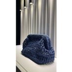 WOMANBAG File Burslu Lacivert Burslu Clutch Çanta(32X20CM) Lacivert Tek Ebat
