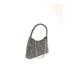 womenacs Platin Renk Su Damlası Taşlı Abiye Clutch Portföy Düğün Nişan Kına Kadın Gece Çantası (askılı)