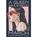 Womens A Queen Was Born In March Birthday March Birthday Women Girl Nice: Daily planner notebook, Journal notebook, Size format 6 x 9 inches pages
