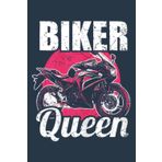Womens Biker Queen Motorcyclist Motorcycle Woman Girl Nice: Daily planner notebook, Journal notebook, Size format 6 x 9 inches pages
