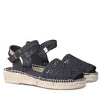 Women's canvas espadrille - EULALIA - Black, 35 EU