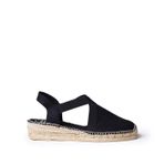 Women's cotton espadrille - VERONA - Black, 38 EU