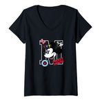 Womens Disney Mickey Big M Mickey Mouse V-Neck T-Shirt