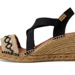 Women's espadrille with elastic bands - SUSA-BN - Black, 36 EU