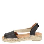 Women's leather espadrille - ETNA - Black, 39 EU