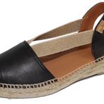 Women's leather espadrille - ETNA - Black, 40 EU