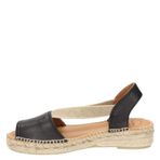 Women's leather espadrille - ETNA - Black, 42 EU