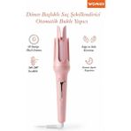 Womidi Otomatik Saç Maşası – Otomatik Bukle Yapıcı Saç Şekillendirici 10 Sn Hızlı Isınma , 170-220°C - Açık Pembe