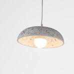 Womo Design Koyu Terrazzo Çanak Beton Tavan Aydınlatması - Beyaz