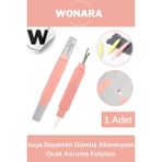 Wonara Çok Amaçlı Çok Amaçlı Kullanışlı Ergonomik Saplı Pratik Dikiş Sökücü ve Iğne Iplik Seti 2'si 1 Arada - Pembe