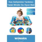 Wonara Dayanıklı Bpa Içermez Güvenli Eğlenceli Bebek Kas Gelişimine Yardımcı Yatak Minder Su Oyun Matı - Çok Renkli