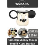 Wonara Özel Tasarım Sevgili Arkadaş Şık ve Dekoratif Hediyelik Porselen Mickey Mouse Motifli Kupa Bardak